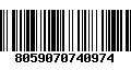 Código de Barras 8059070740974