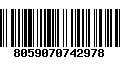 Código de Barras 8059070742978