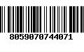 Código de Barras 8059070744071