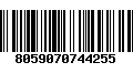 Código de Barras 8059070744255