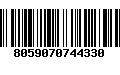 Código de Barras 8059070744330