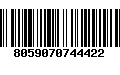 Código de Barras 8059070744422