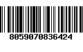 Código de Barras 8059070836424