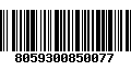 Código de Barras 8059300850077