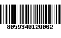 Código de Barras 8059340120062