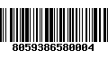 Código de Barras 8059386580004