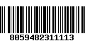 Código de Barras 8059482311113