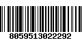 Código de Barras 8059513022292