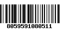 Código de Barras 8059591080511