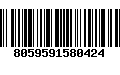 Código de Barras 8059591580424