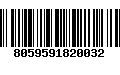 Código de Barras 8059591820032