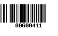 Código de Barras 80600411