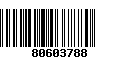 Código de Barras 80603788