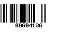 Código de Barras 80604136