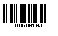 Código de Barras 80609193