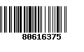 Código de Barras 80616375