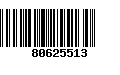 Código de Barras 80625513