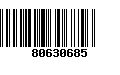 Código de Barras 80630685