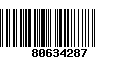 Código de Barras 80634287