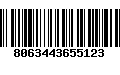 Código de Barras 8063443655123