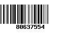 Código de Barras 80637554