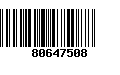 Código de Barras 80647508