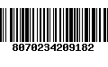 Código de Barras 8070234209182