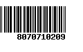 Código de Barras 8070710209