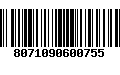 Código de Barras 8071090600755