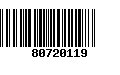 Código de Barras 80720119