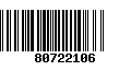 Código de Barras 80722106