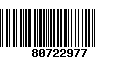 Código de Barras 80722977