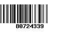 Código de Barras 80724339