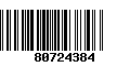 Código de Barras 80724384