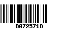 Código de Barras 80725718