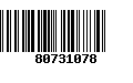 Código de Barras 80731078