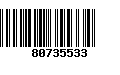 Código de Barras 80735533