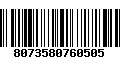 Código de Barras 8073580760505