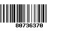 Código de Barras 80736370