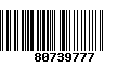 Código de Barras 80739777