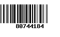 Código de Barras 80744184