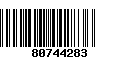 Código de Barras 80744283