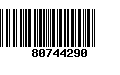 Código de Barras 80744290