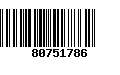 Código de Barras 80751786