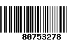 Código de Barras 80753278