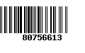 Código de Barras 80756613