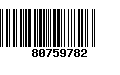 Código de Barras 80759782