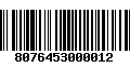 Código de Barras 8076453000012