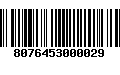 Código de Barras 8076453000029