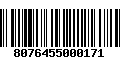 Código de Barras 8076455000171